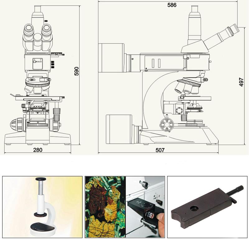 Comparación Científica del Microscopio Metalúrgico YR0256 y FL10041-K